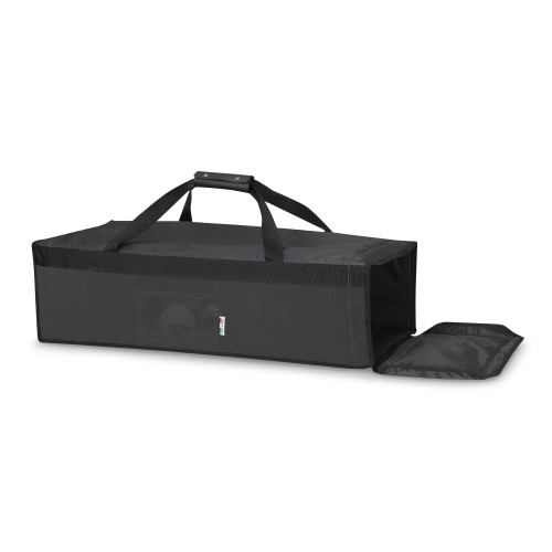 borsa rigida per pizze in pala nera