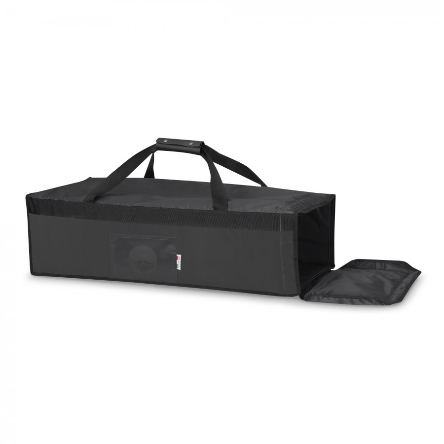 borsa rigida per pizze in pala nera