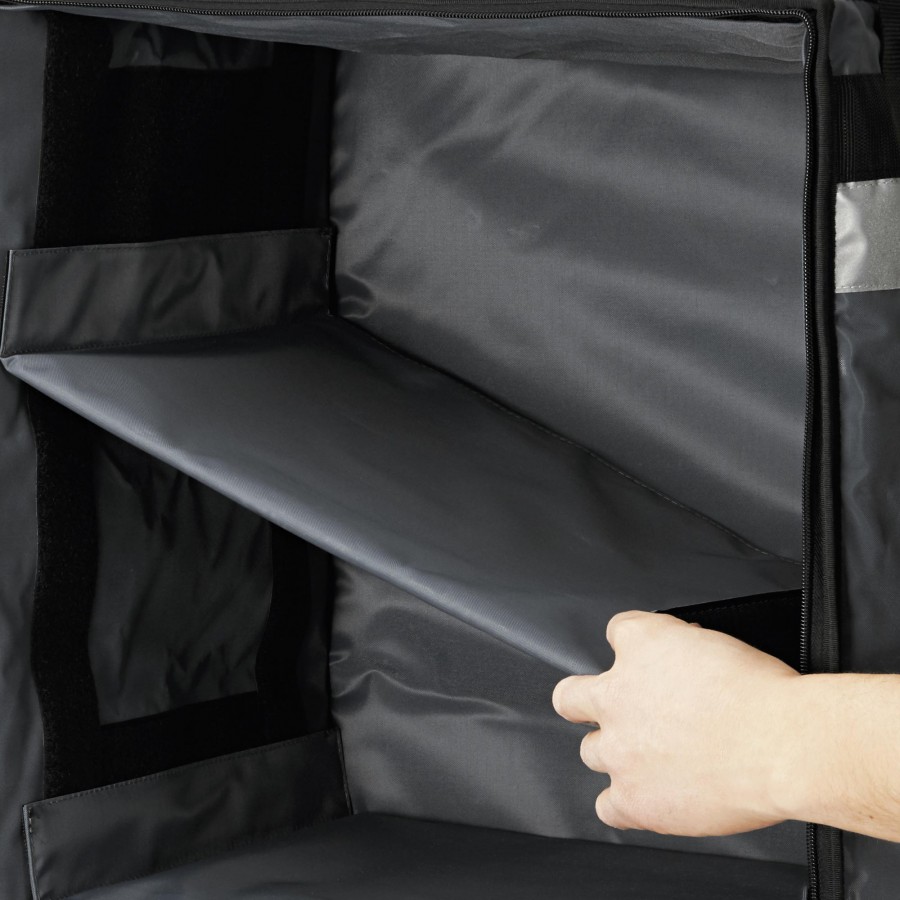 Thermal backpack for takeaway food delivery 40x35x60h cm with zip closure