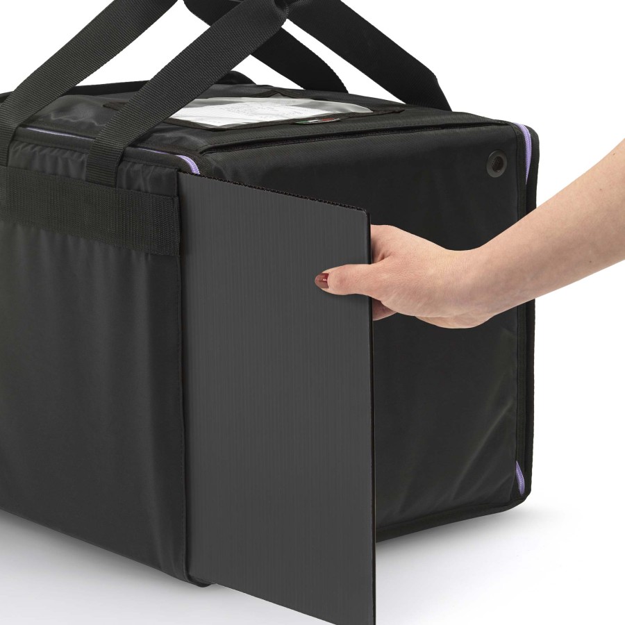 Borsa termica per pizza ZeroVapor - 33x33x33 rigida con chiusura a magnete