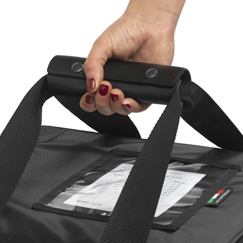 Borsa termica per pizza ZeroVapor - 33x33x33 rigida con chiusura a magnete
