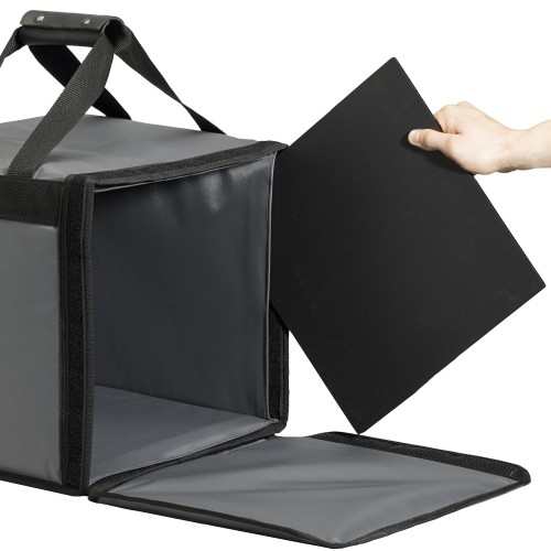 Borsa porta pizza termica rigida 35x35x35 cm con magnete