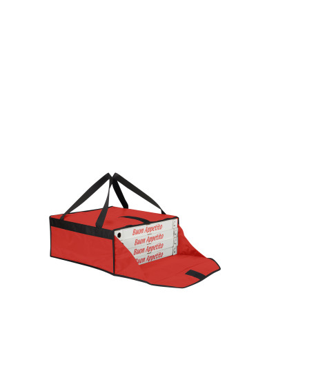 Borsa termica per pizza 45x45x20 cm semi-rigida con chiusura a strappo